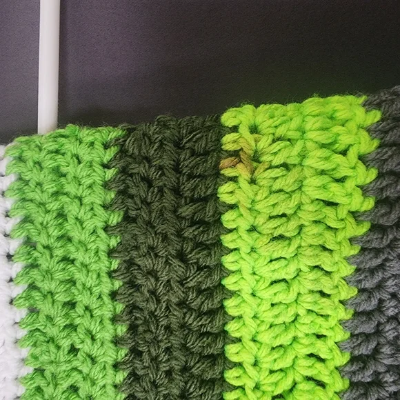 Green Striped Dog Sweater - Picture 3 of 8